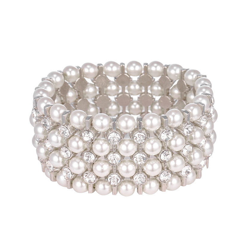 Pearl & Crystal Cuffs product reference